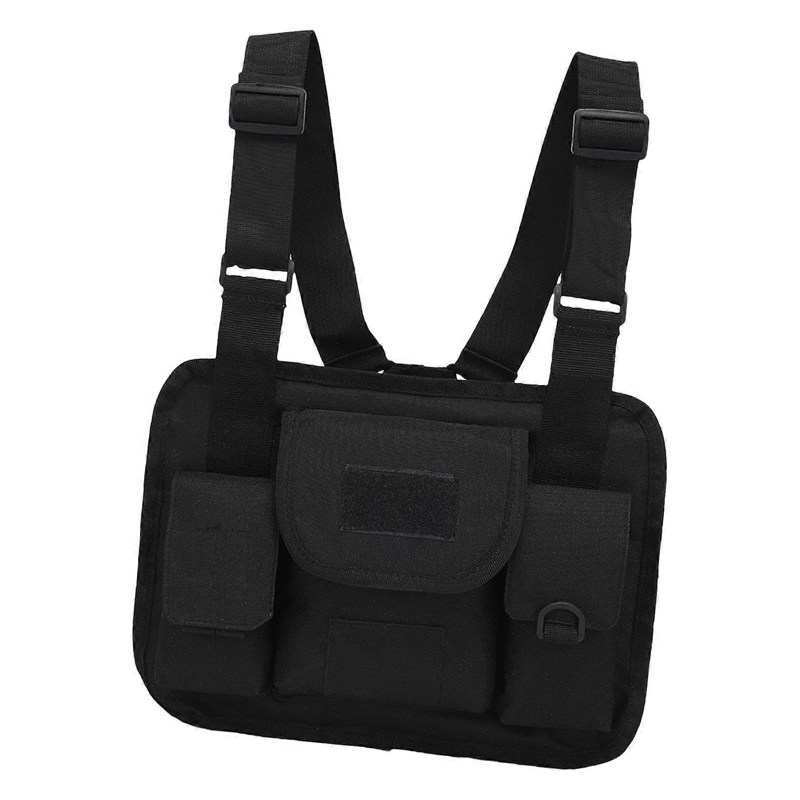 Adjustable Running Chest Bag, Multifunctional Chest Strap Bag for Running, Hiking, Cycling, Skiing, 5L Capacity