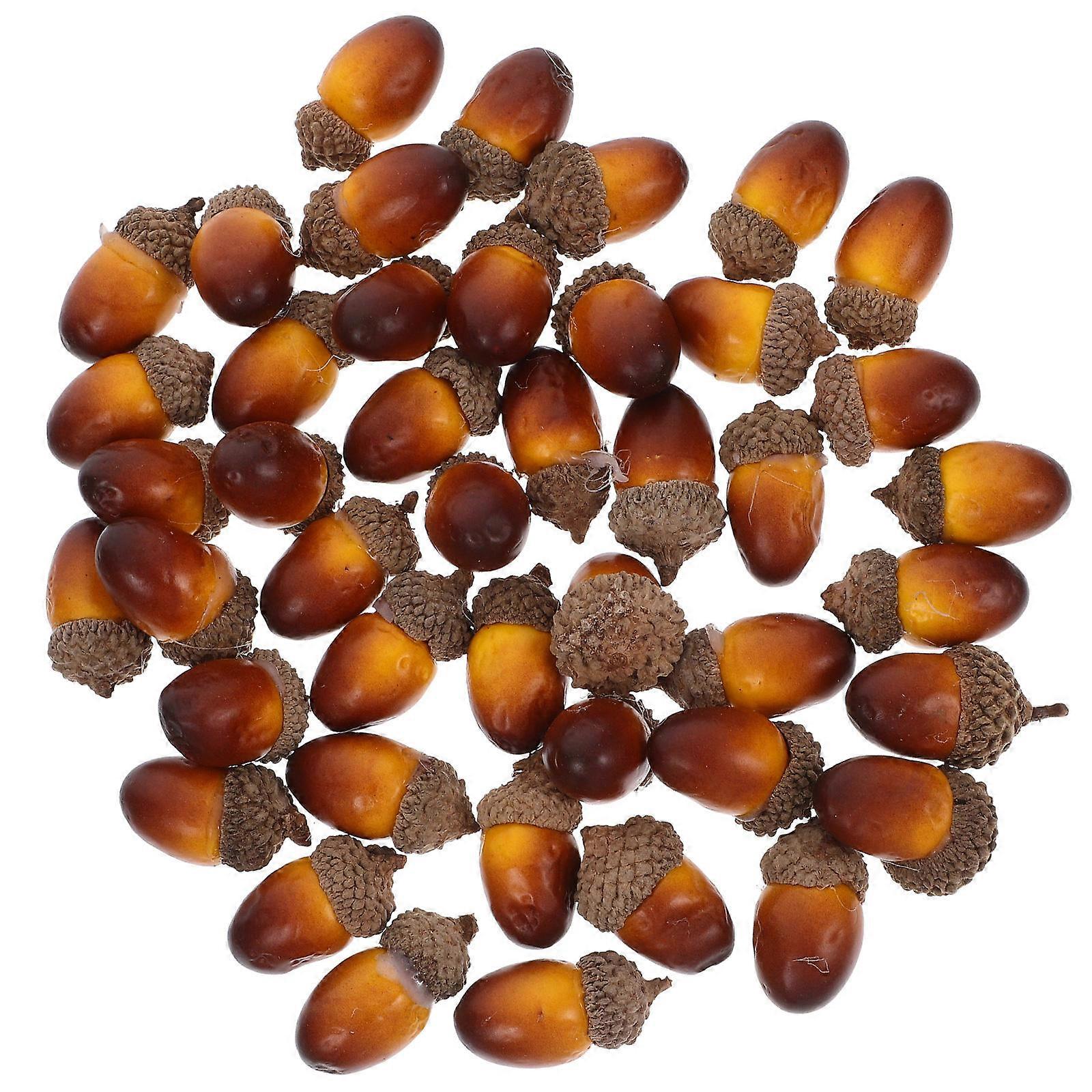 Decorative Minature Acorns 100 Pcs Classic Design Holiday Decoration Acorn Shape Perfect for Christmas Events and Gatherings