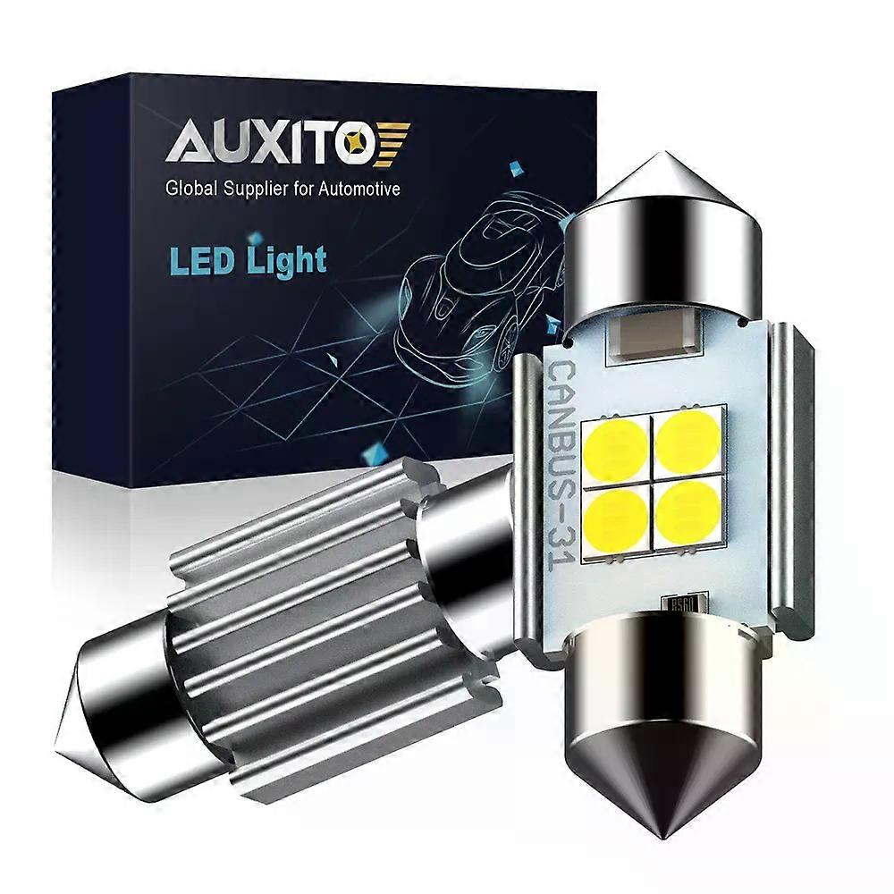 2Pcs C10W C5W LED Canbus 31mm 36mm 41mm LED Festoon Free Error For Car Bulb Interior Reading Light Dome Signal Lamp White