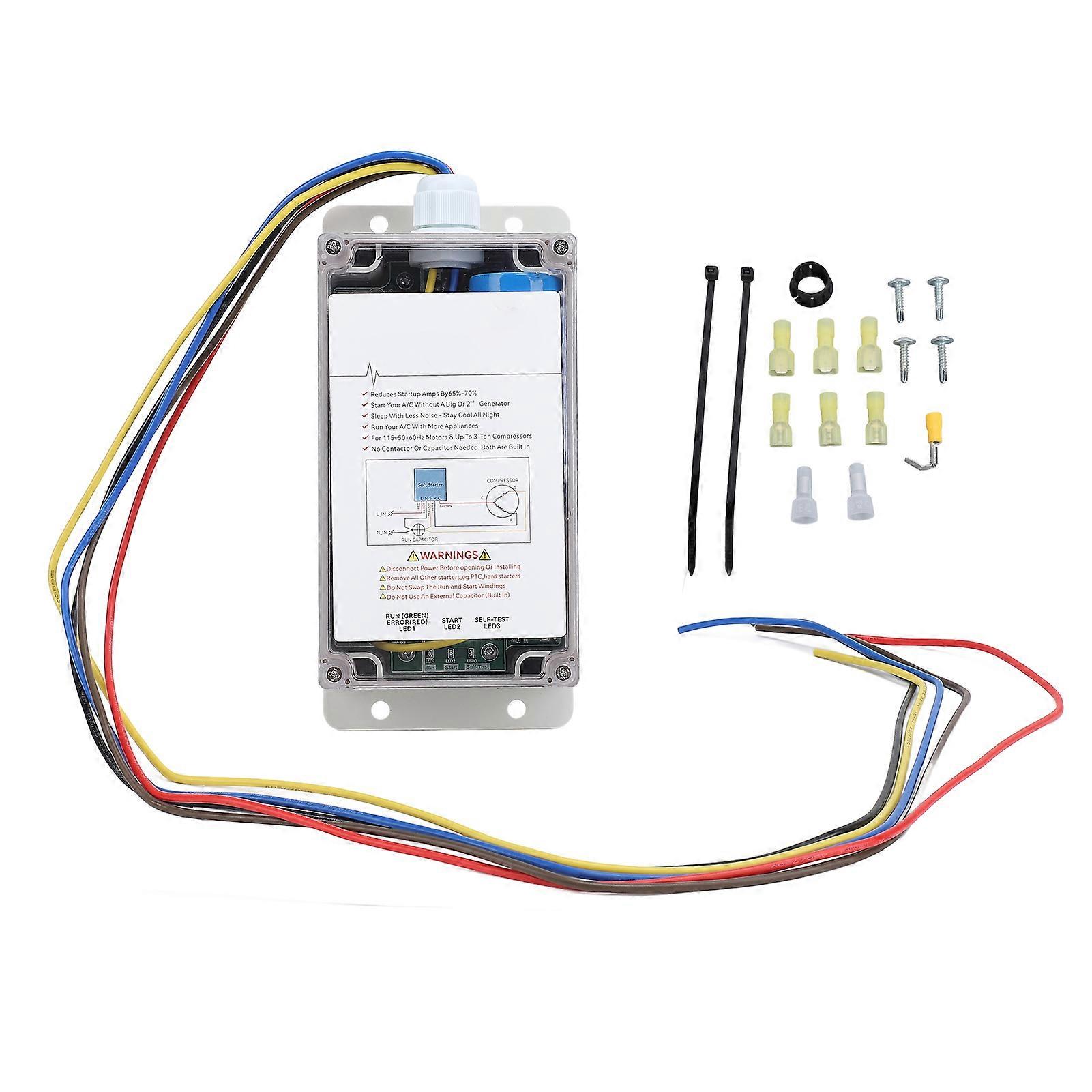RV Soft Start Kit for Air Conditioners Reduces Startup Current Quiet Operation for Motorhomes Trailers
