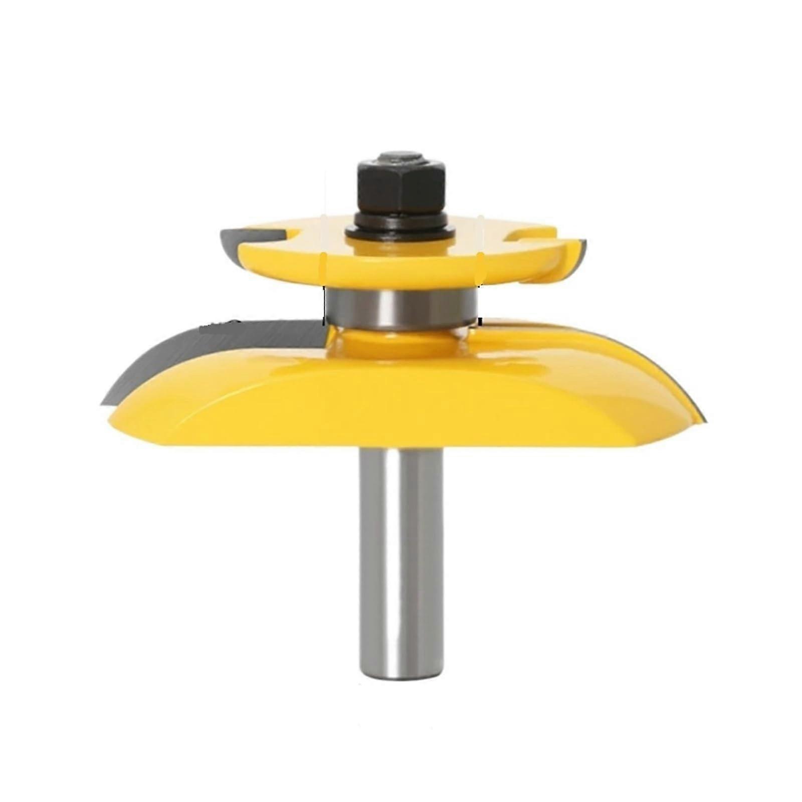 12mm 1/2 Shank Raised Panel Router Bit with Backcutter Cove 3-1/4 Tapered Bit for Woodworking, NO4 12.7mm Shank
