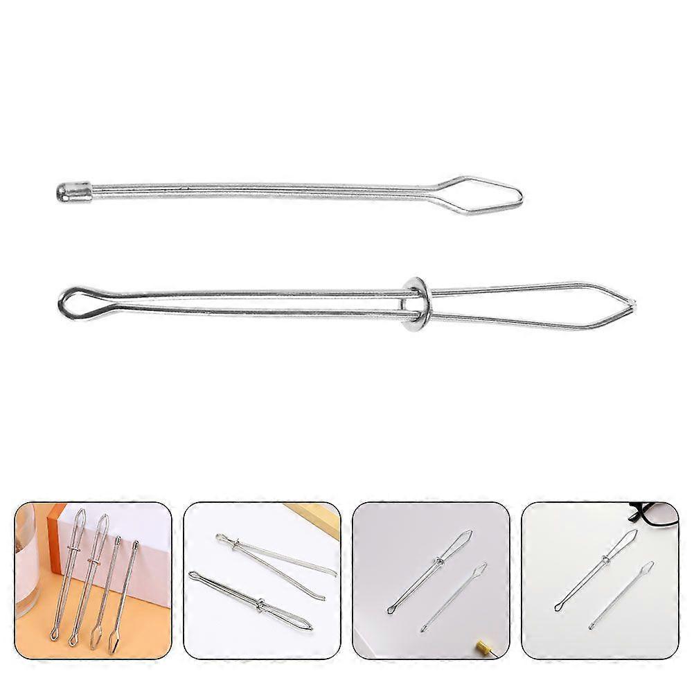 4 Pcs Elastic Band Threader Metal Drawstring Threading Tool Easy DIY Sewing Accessory Cord Rope Threader Sewing Threader Tool for DIY