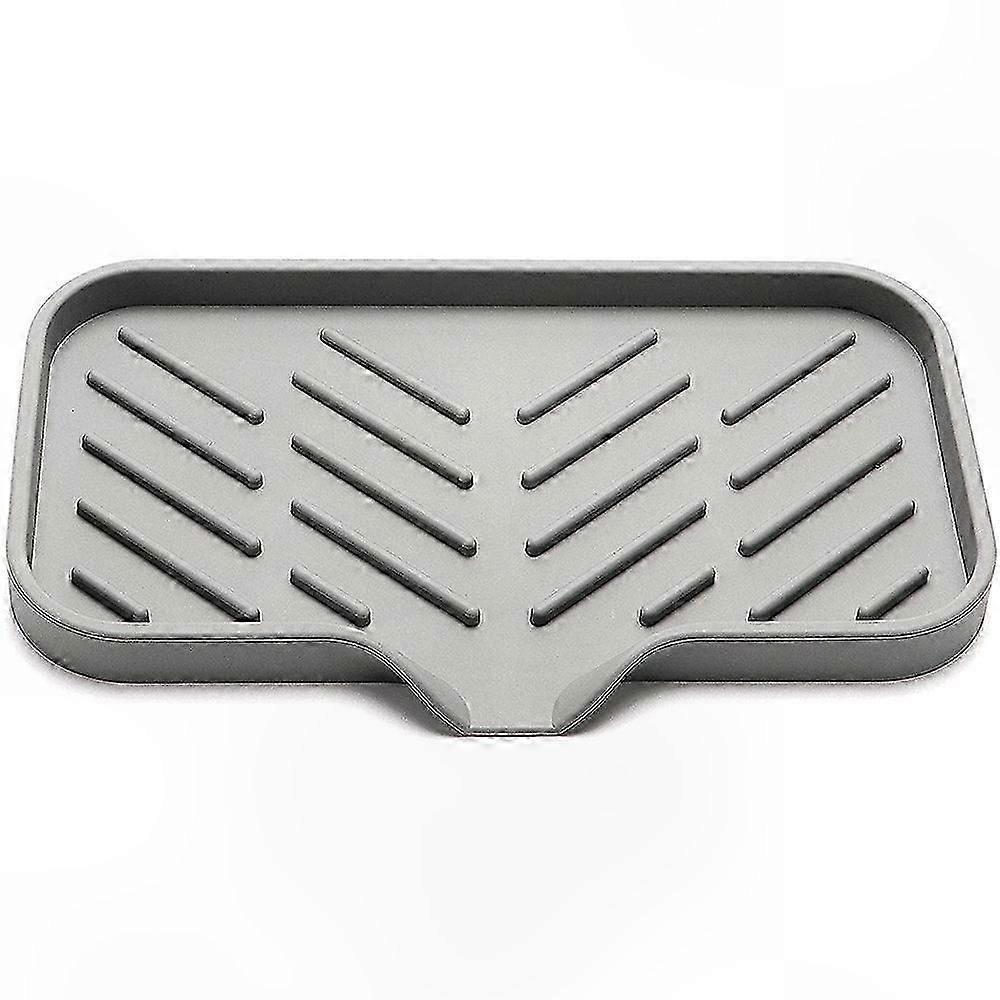 Kitchen Sink Organizer Tray for Sponge and Soap Storage with Drain Feature