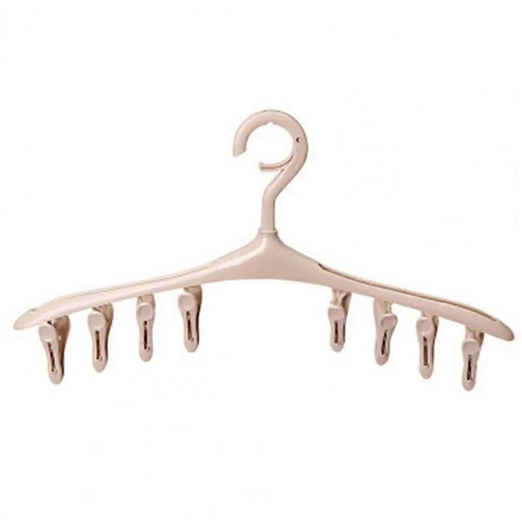 Coat Hangers Storage 360 Rotating Windproof Socks Towels Bras Clothes Drying 8 Clips Ref: 1508