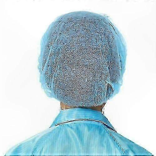 100-Pack Elastic Hair Nets, Disposable Dust Caps for Head Coverage, Stretchable and Comfortable Fit