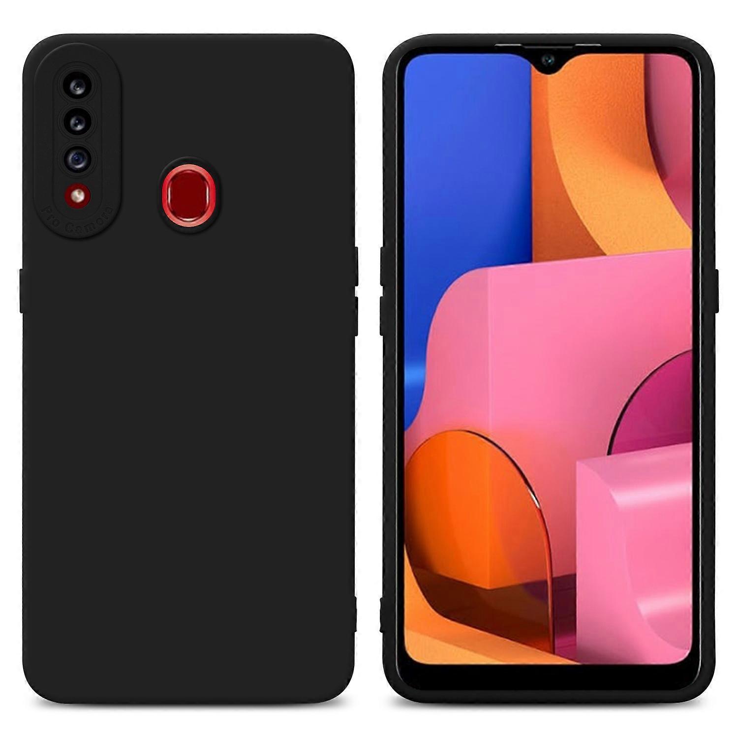 三星 Galaxy A21s 保护壳 TPU 保护壳 - 哑光带相机保护膜