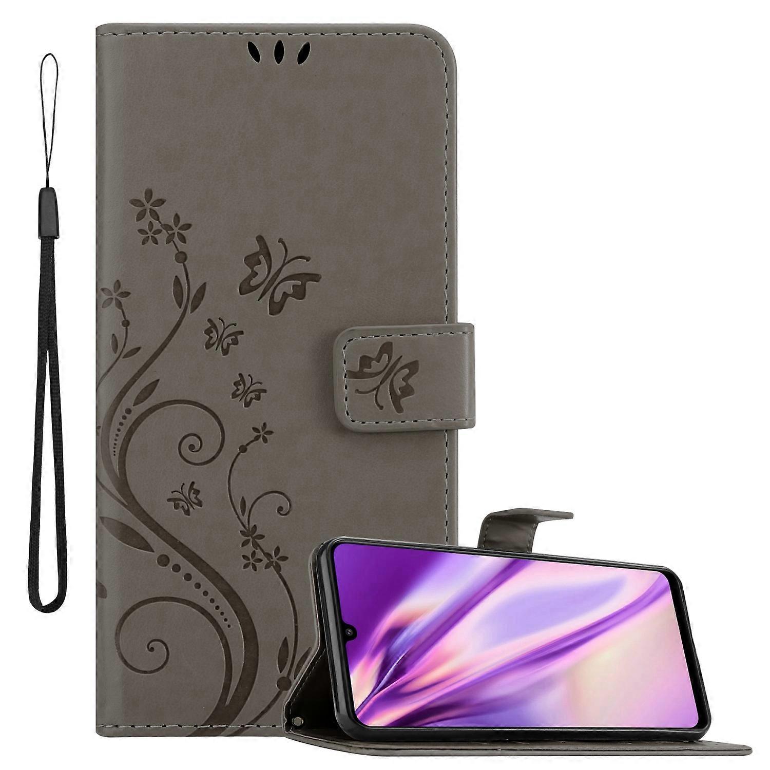Samsung Galaxy A22 4G / M22 / M32 4G Protective Case - with Floral Pattern and Card Slot