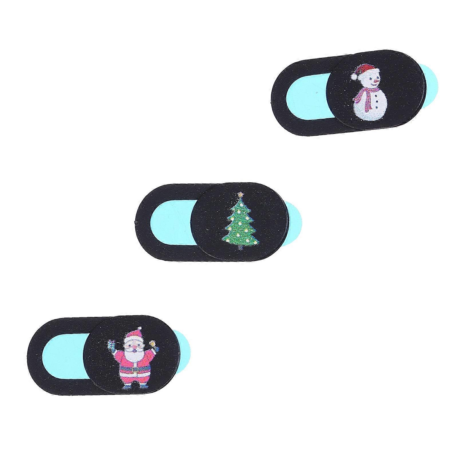 3PCS Christmas Webcam Cover Slides for Laptop, Tablet & Phone – Adorable Privacy Blocking Lids with Ultra Thin Design and Festive Pattern for