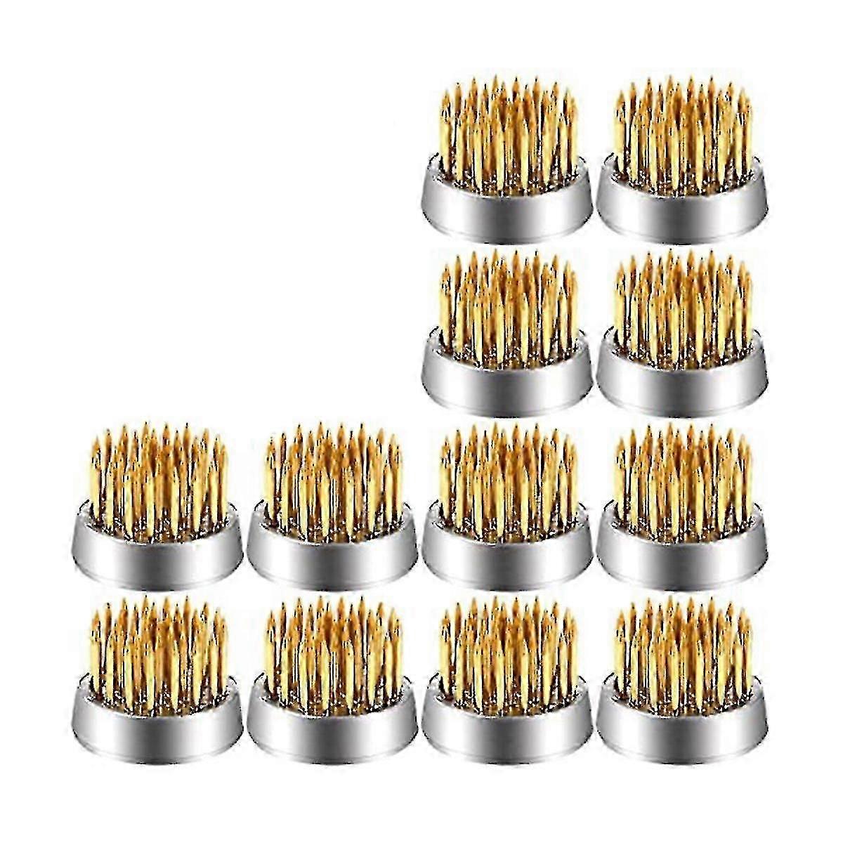 12個パック フラワーフロッグホルダー ケンザンズ ラウンドフラワーアレンジャー ミニフローラルフロッグピン 0.9インチ フラワー