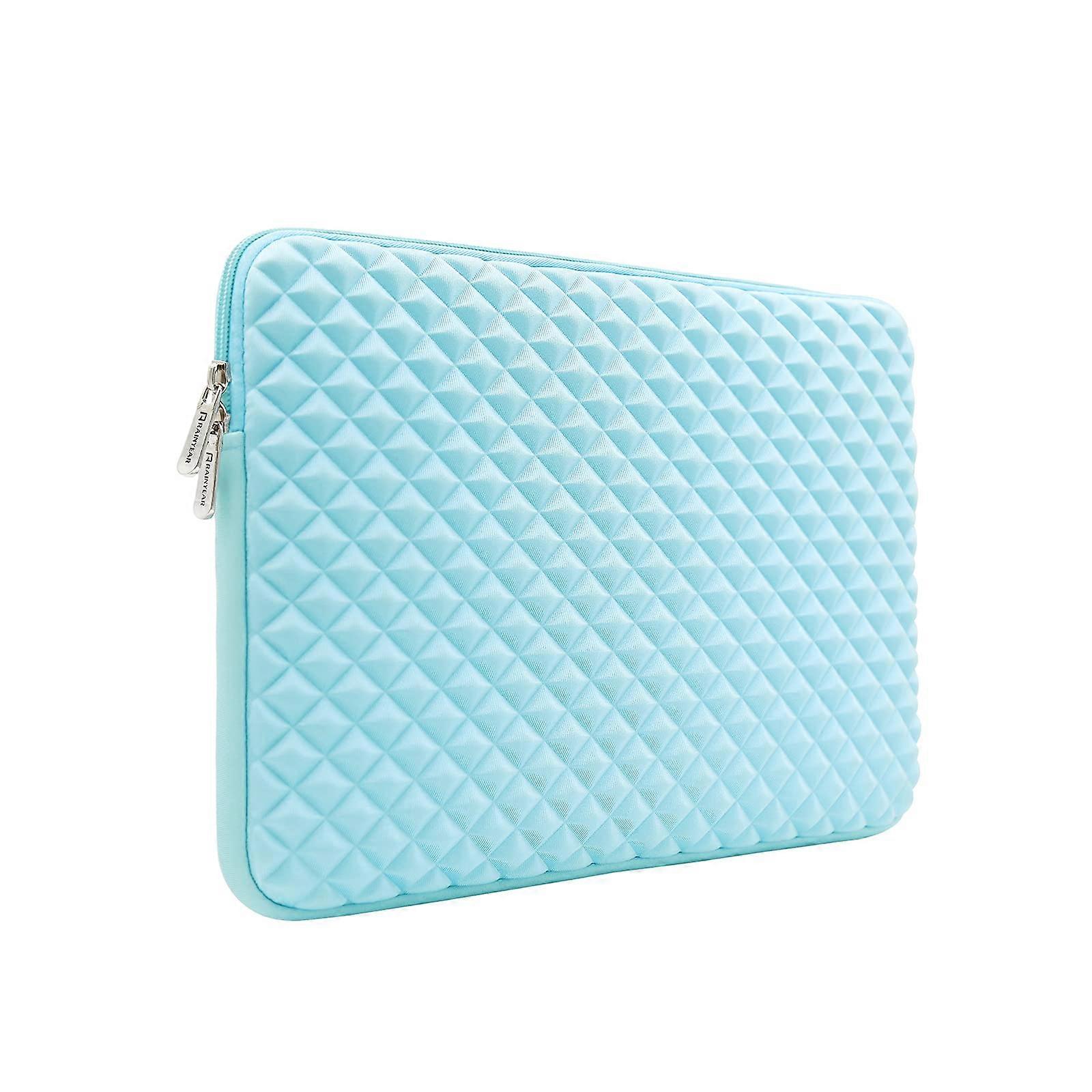 Laptop Sleeve 15.6 Inch, Diamond Foam, Shockproof Case, Plush Lining, Blue, Compatible with Notebook Tablet Chromebook