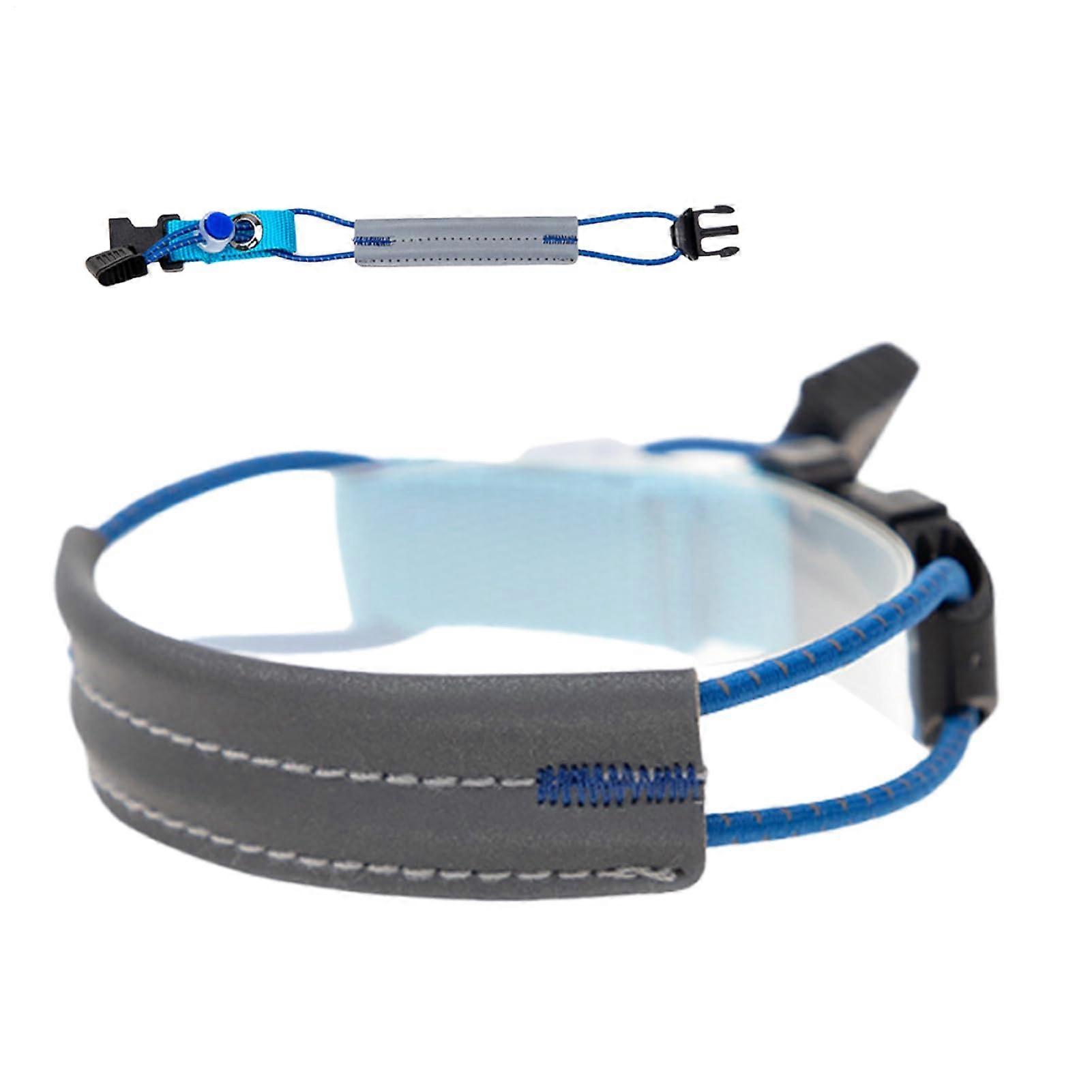 Pant Leg Straps for Biking | Adjustable High Visibility Elastic Straps for Cycling Hiking Camping Exercise Light Blue