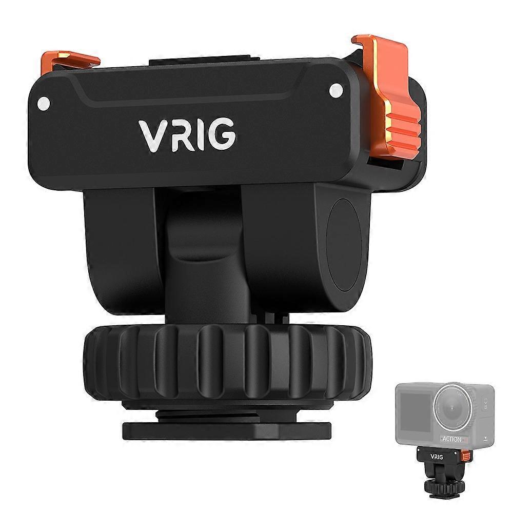 VRIG AC-36 Compatible For DJI Osmo Action 5 Pro / 4 / 3 Quick Release Cold Shoe Mount Plastic Camera Bracket