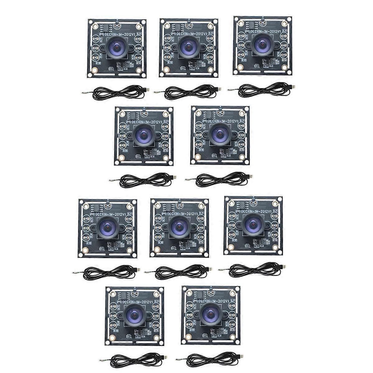 10PCS 100 Degree Camera Module 1MP OV9732 1280x720 30fps USB Camera Module Drive Free with 1.5M Cable for WinXP/7/8/10