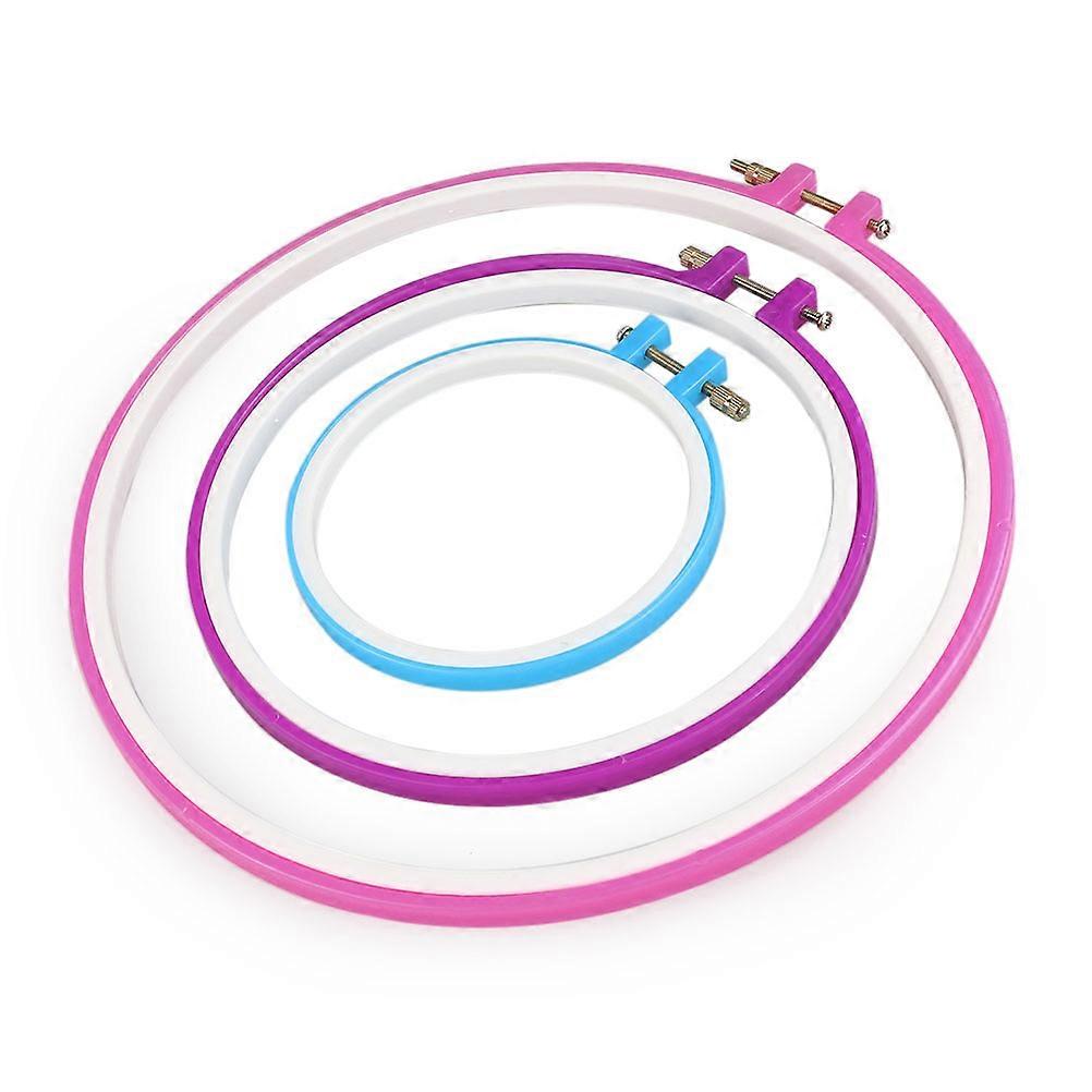 Embroidery Hoop Adjustable Cross Stitch Tool for Embroidery Use 7Pcs