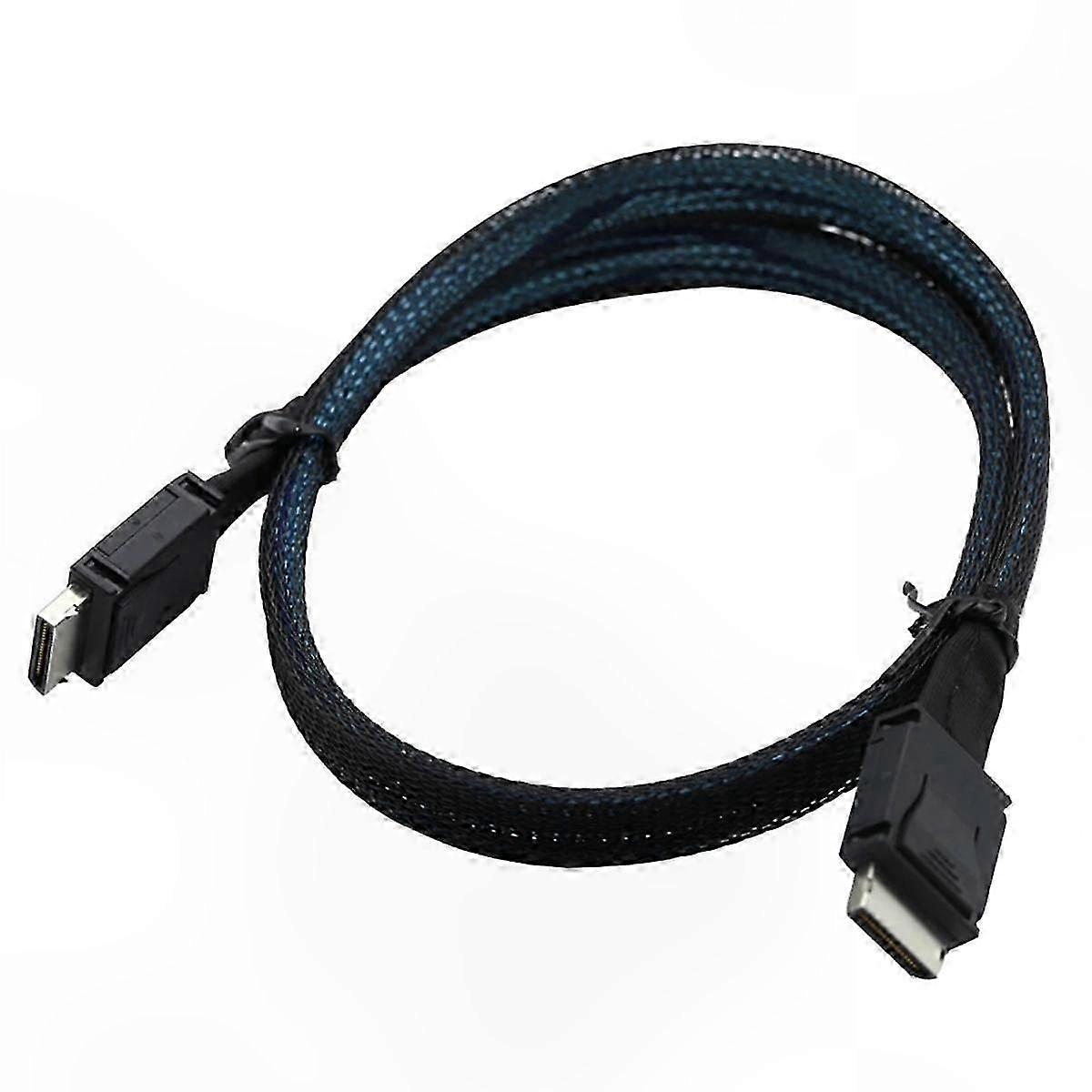 PCIe Oculink SFF-8611 4i to Mini SAS SFF-8611 4i Server Data Transfer Cable, Super Speed Male to Male Extension Cord for High-Performance Connectivity