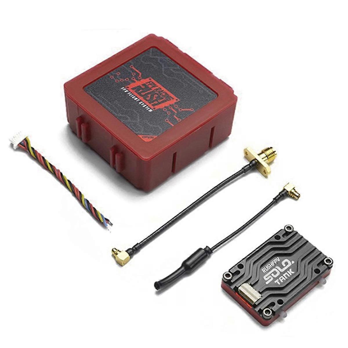RUSH TANK SOLO 5.8G VTX Video Transmitter 48CH 1.6W High Power CNC Shell Built-in Microphone for RC FPV Racing Dron