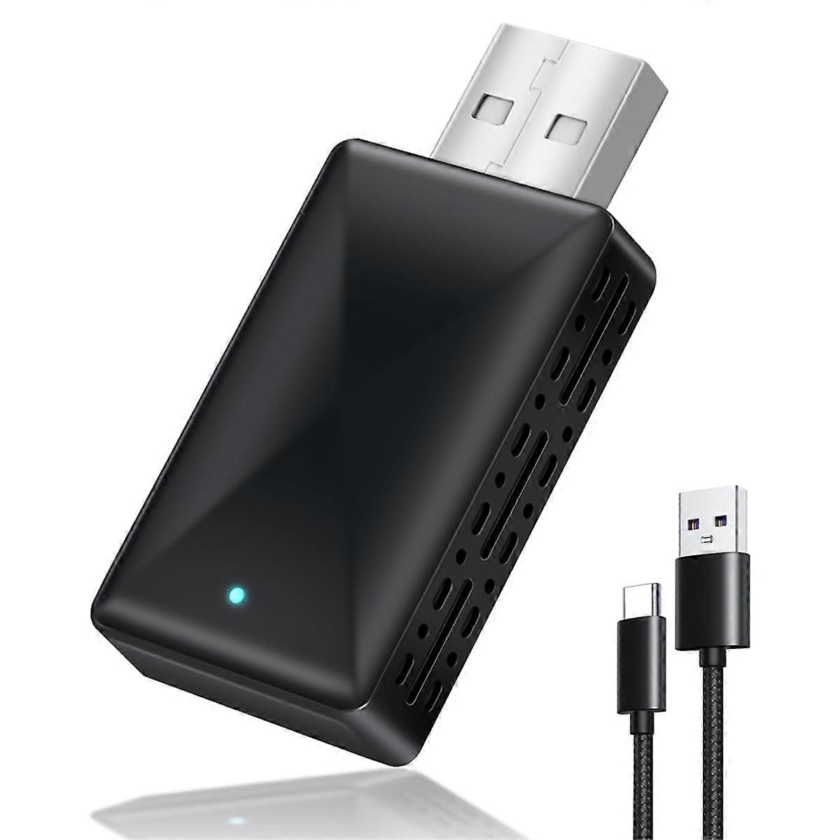 Convert Wired to Wireless CarPlay Dongle Plug & Play,Bluetooth CarPlay Wireless Adapter for IOS 12+ / Android 11+