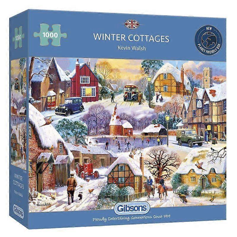 Winter Cottages 1000pc Jigsaw by Gibsons