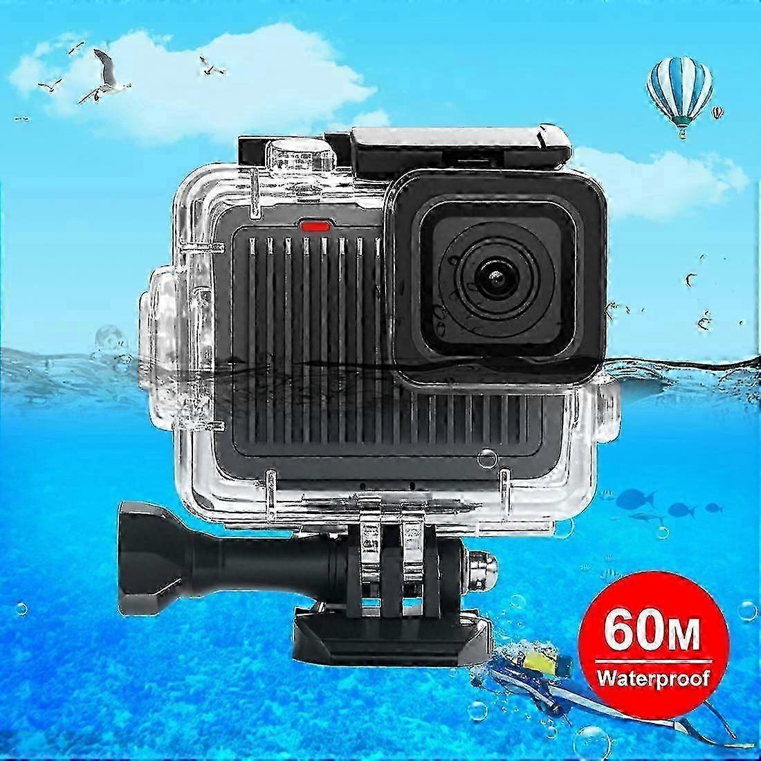 Underwater housing for GoPro HERO 4K - 60m depth protective case with screw