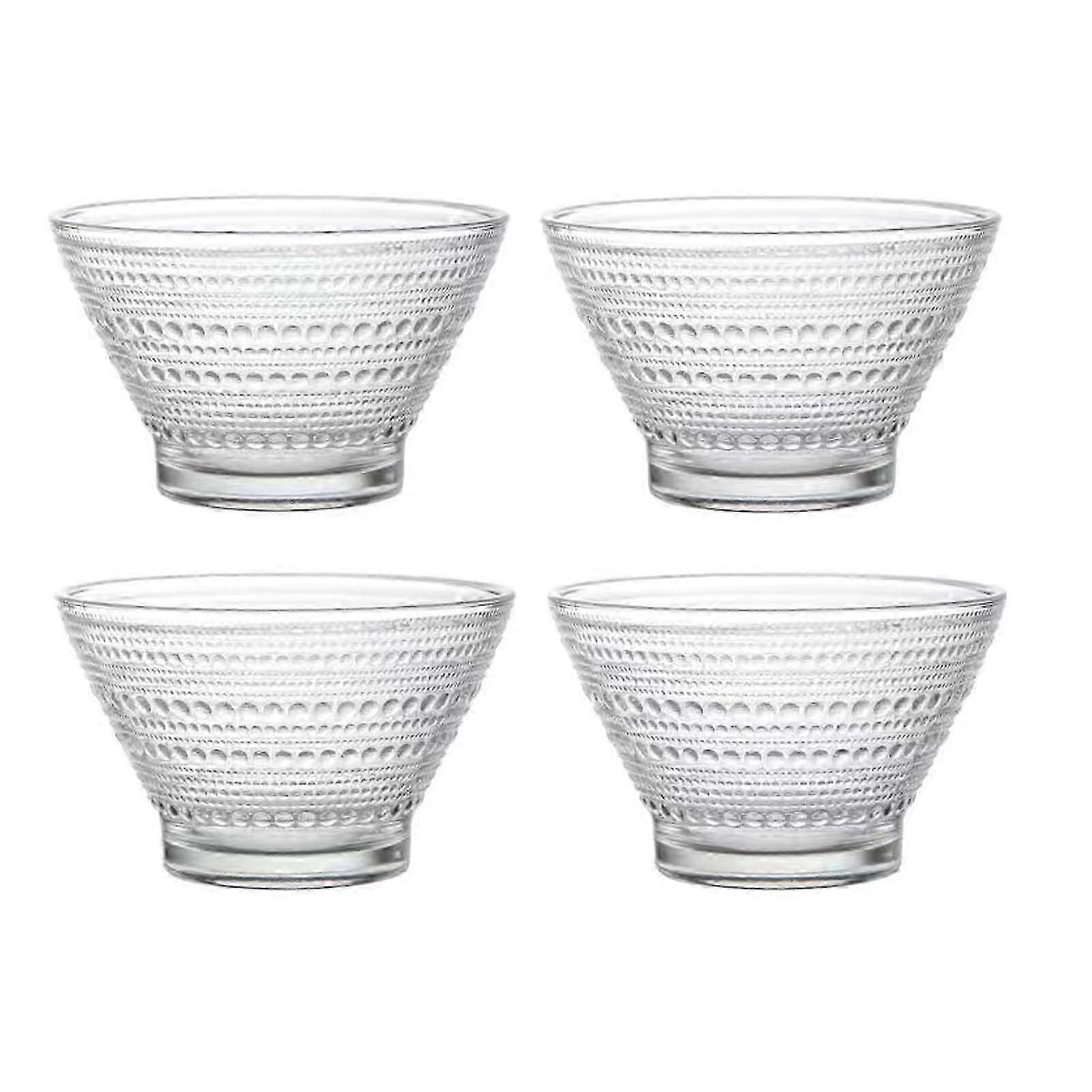 Set of 4 BPA-Free 14oz Glass Bowls - Multi-Use for Food Prep, Serving & Storage 2025