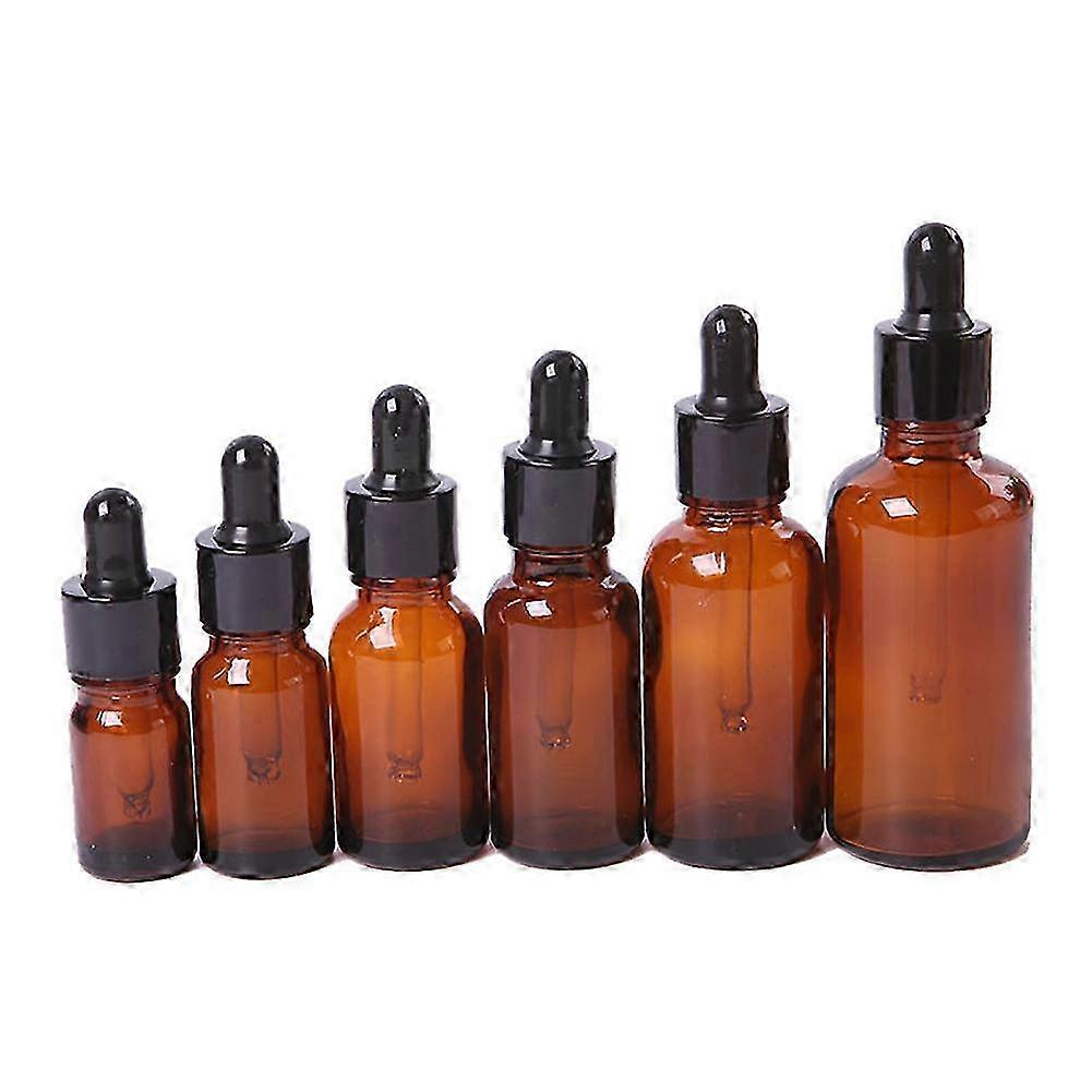 5ml-100ml Mini Amber Glass Liquid Reagent Pipette Bottle Eye Dropper Empty QinHai 2025