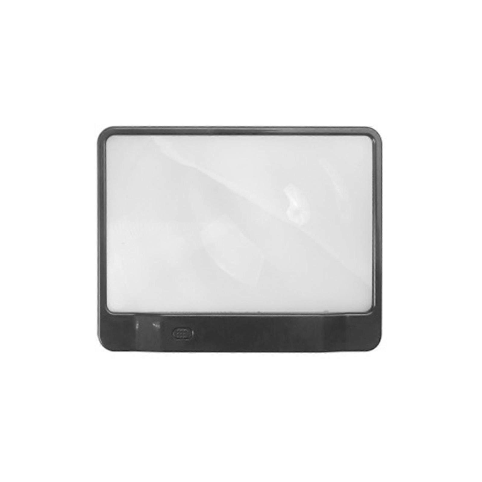 Grande loupe portative 3x avec éclairage 3 LED