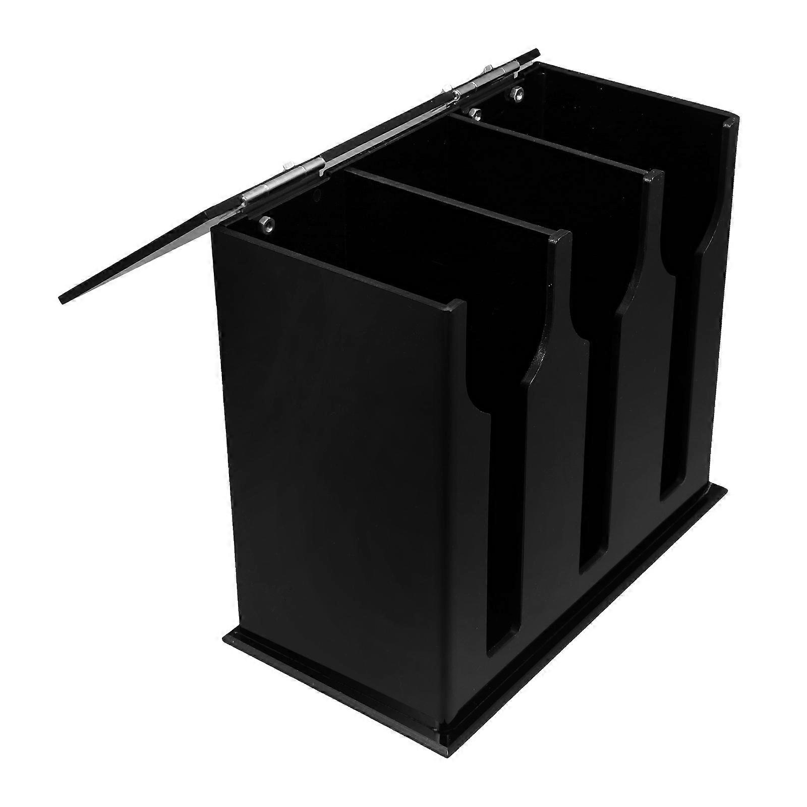 Cutlery Dispenser Acrylic Utensil Holder for Bar Use 2Pcs Spoon Organizer