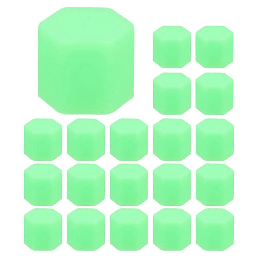 Light Lug Nut Covers For Car Owners Nighttime Driving Hexagonal Prevent Dust 20Pack