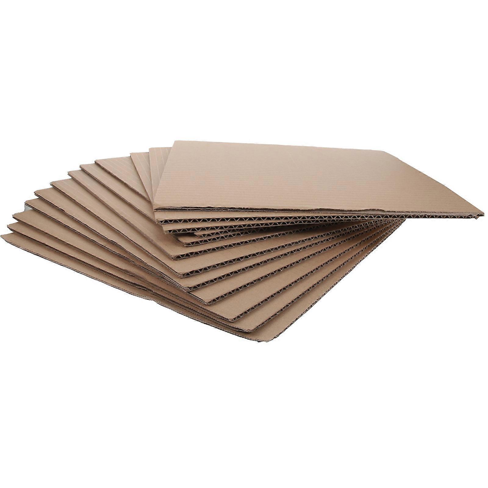 Corrugated Cardboard 12Pcs Sheets for DIY Craft Projects and Packing