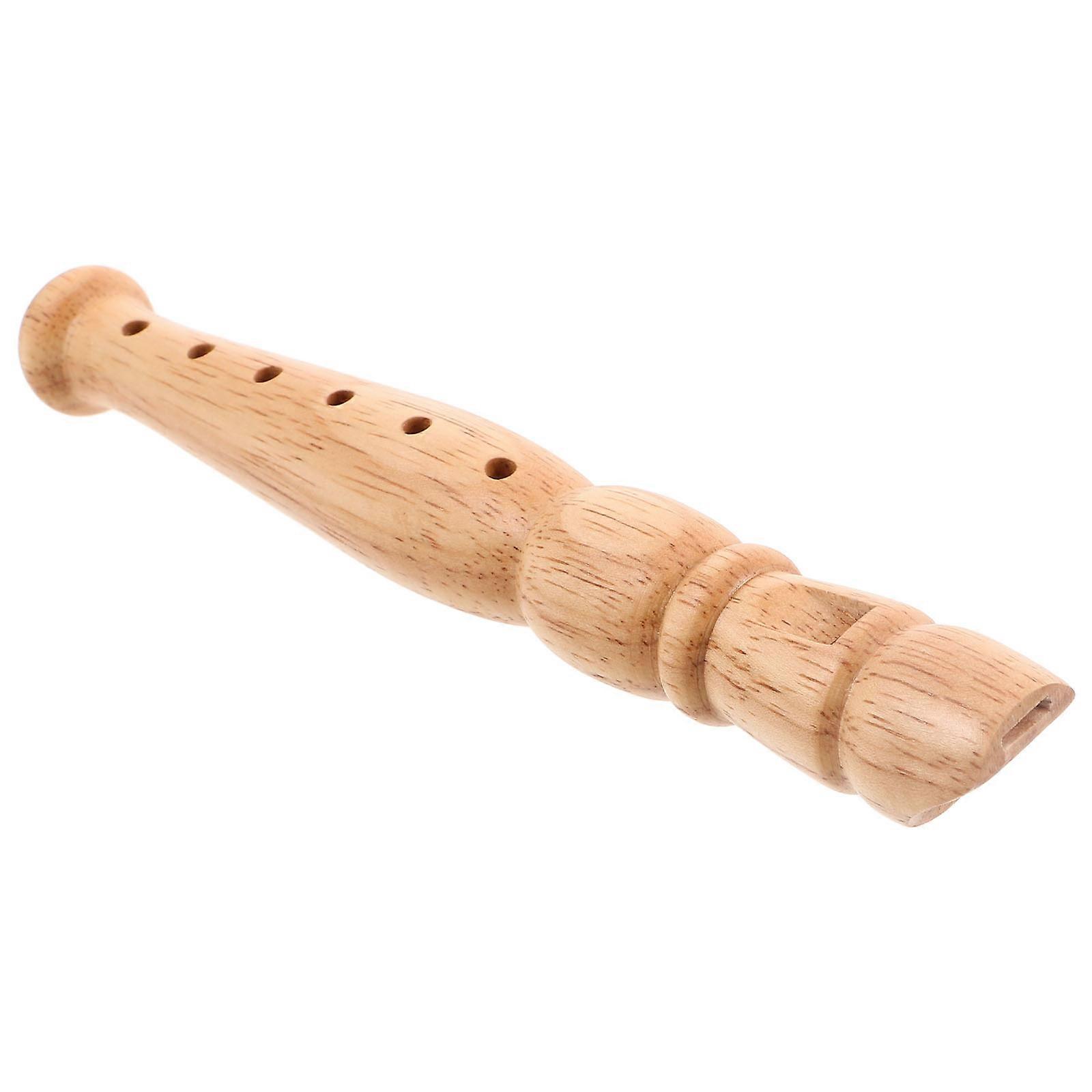 Wood Recorder Six-Hole Flute for Playing Use 5Pcs Set for Kids