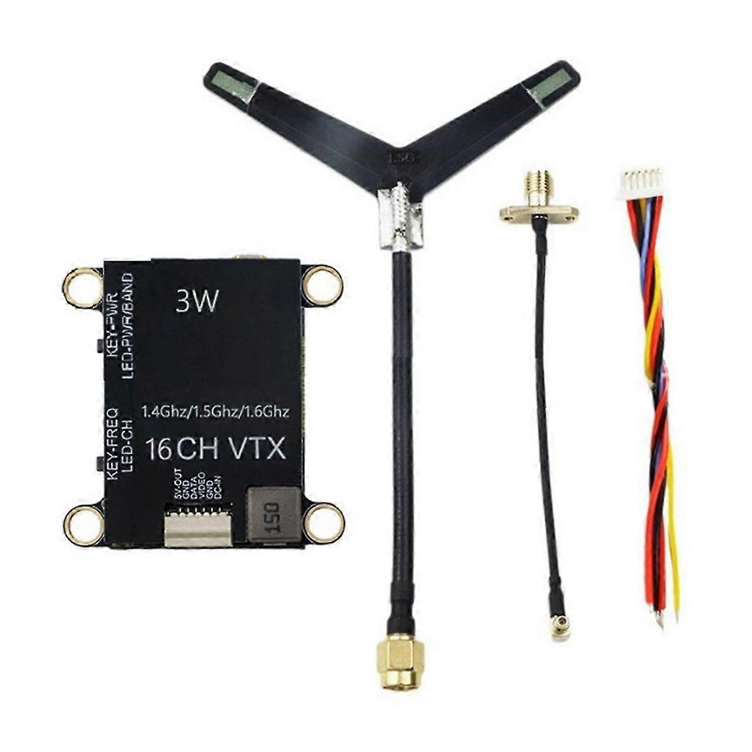 1.4G 1.5G 1.6G 3W VTX for FPV Long Range RC Drone