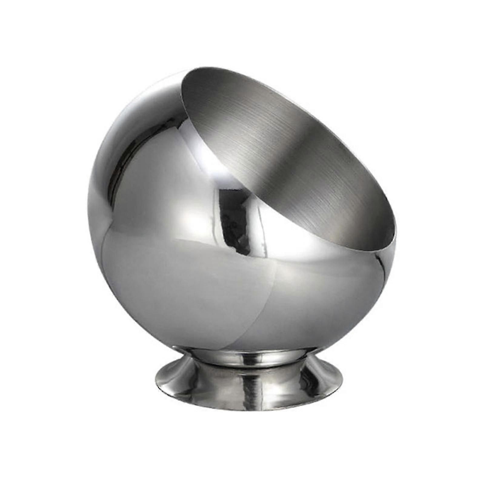 Stainless Steel Slanted Mouth Bowl Creative Stable Seasoning Display Bowl For Hotel Restaurants