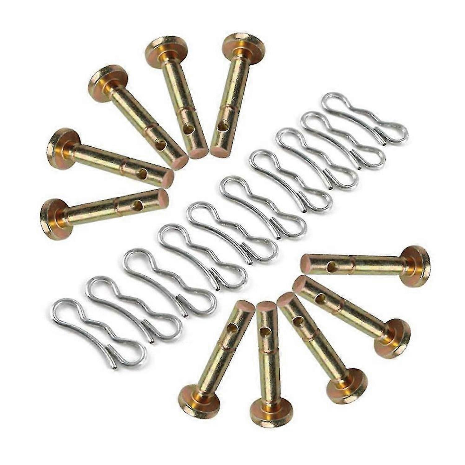 10 Pcs Shear Pins + 10 Pcs Cotters Pins for Snowblower- 738-04124 and 714-04040 Replacement for Snow