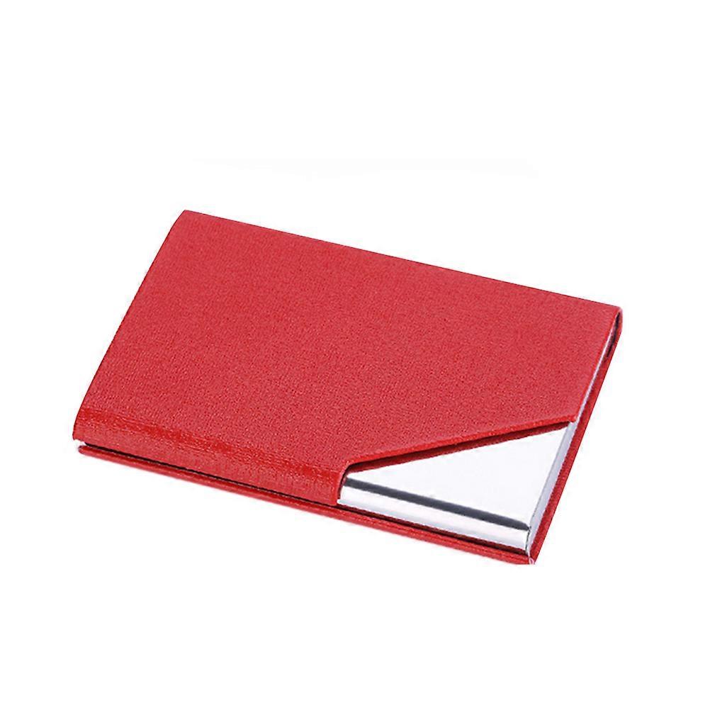Stainless Steel Holder Business Case for Business Use Red