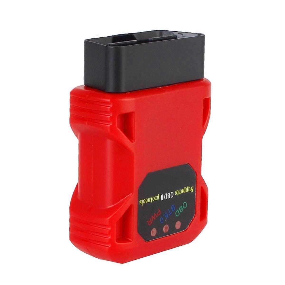 MINI Bluetooth V011 Automotive Detector Bluetooth 5.0 Supports for IOS and Android Systems Red