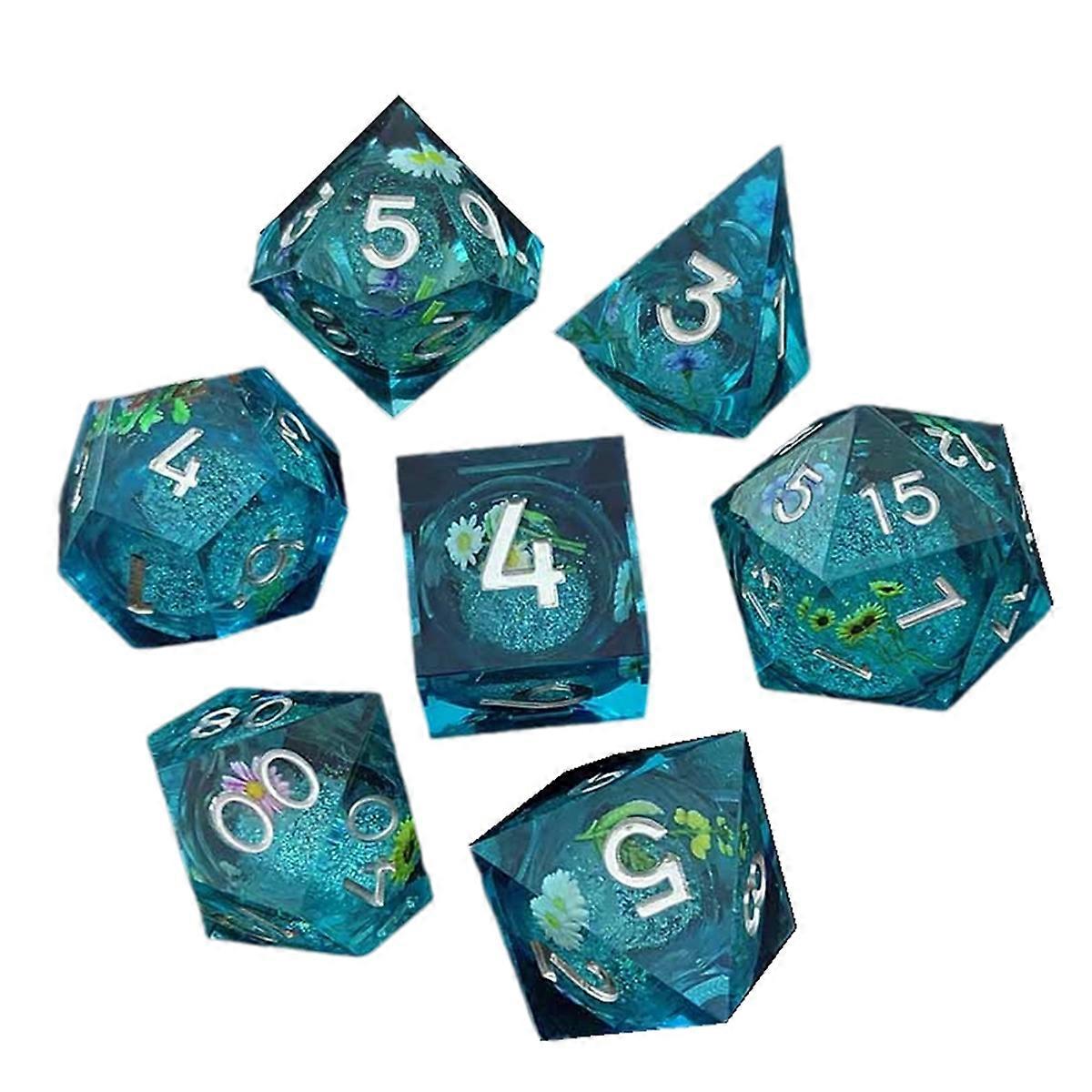 Resin decal quicksand for DND dice coc running group dice C