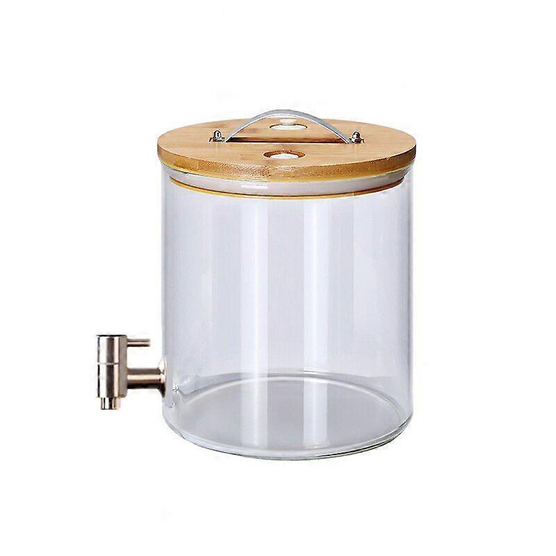 Glaskessel Getränkefass mit Wasserhahn