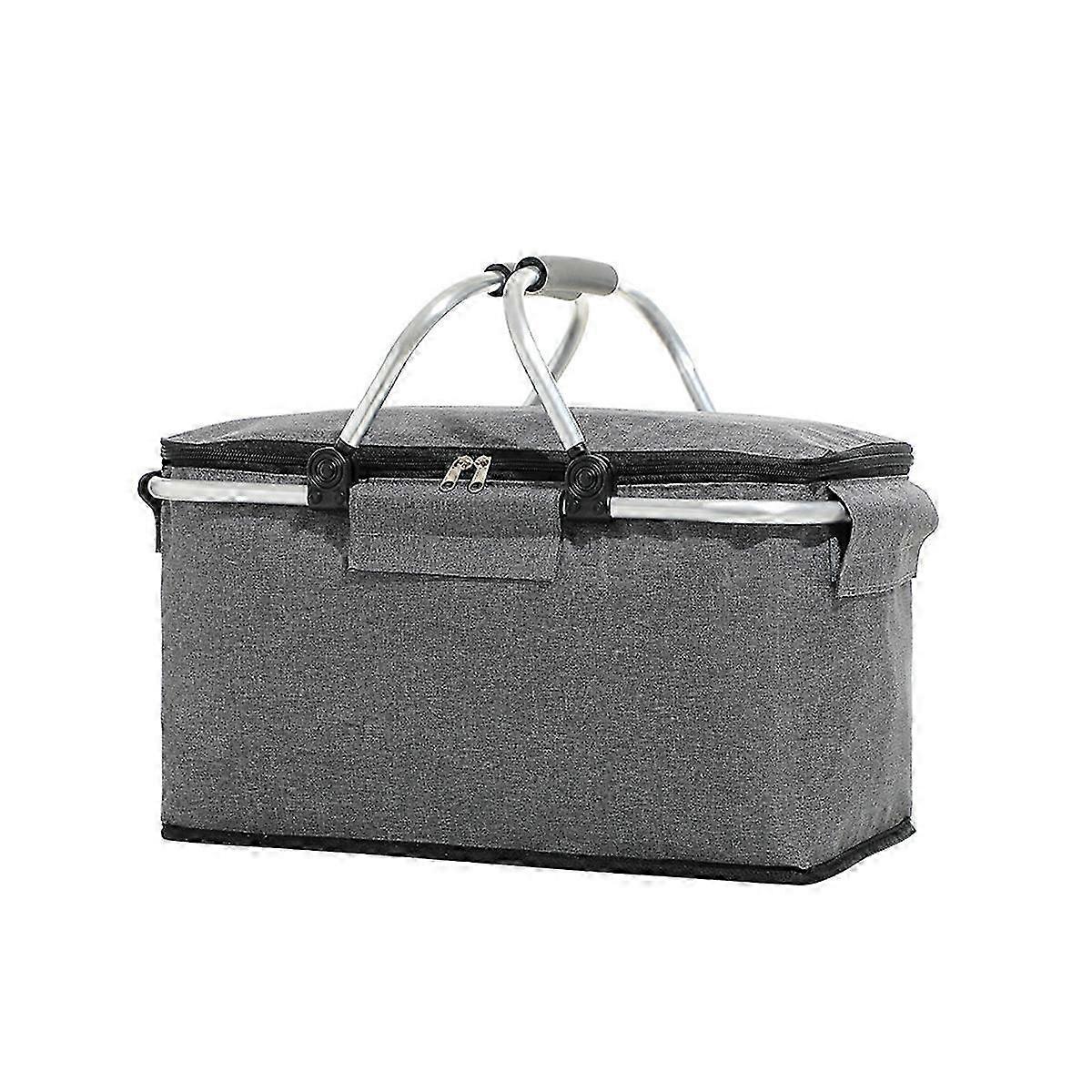 Extra Strong Collapsible Picnic Basket, Large Capacity Insulated Design for Beach Vacations Picnics Outdoor Activities, Multipocket Lightweight 2025