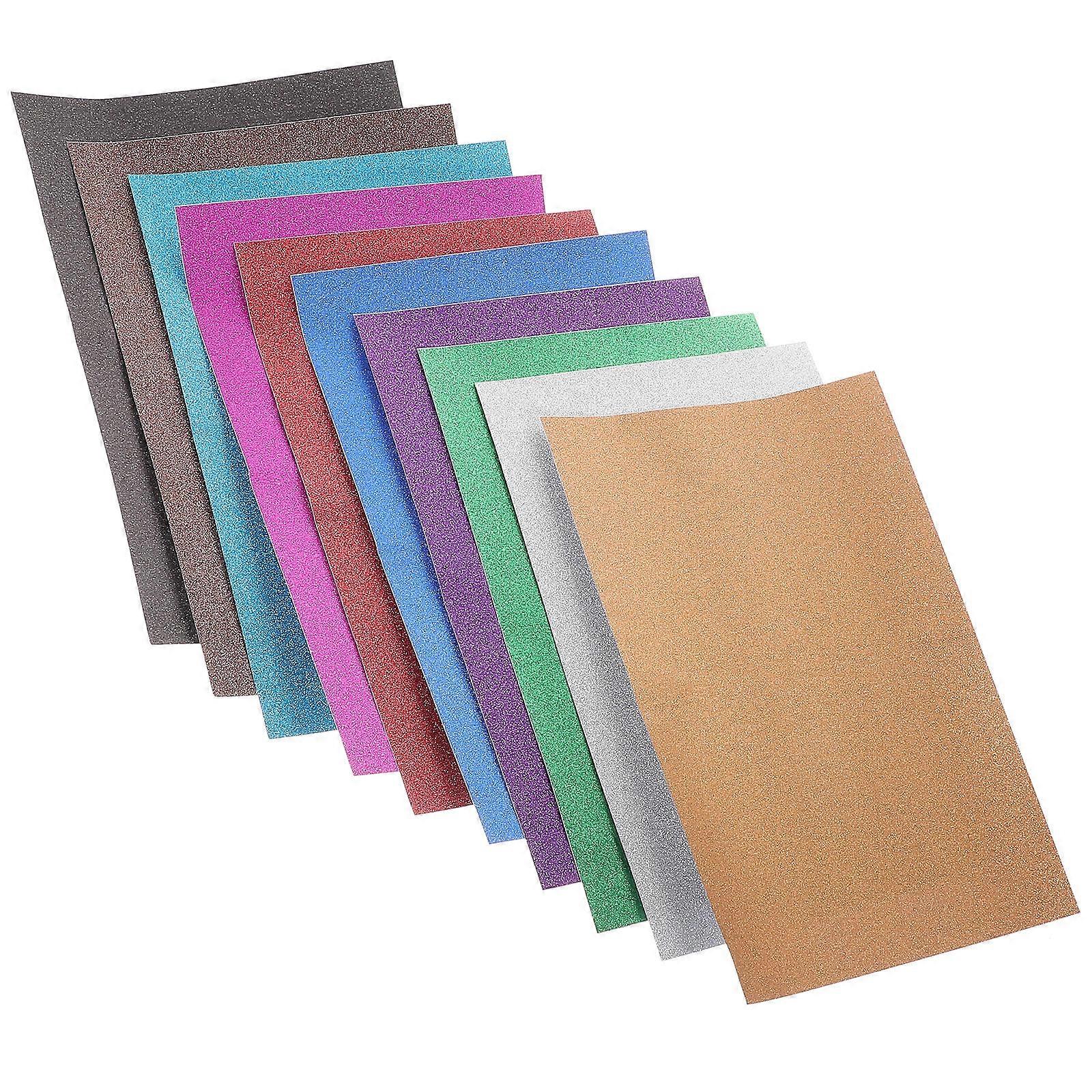 Glitter Cardstock Paper Self Adhesive for Decoration 60 Sheets Assorted Color
