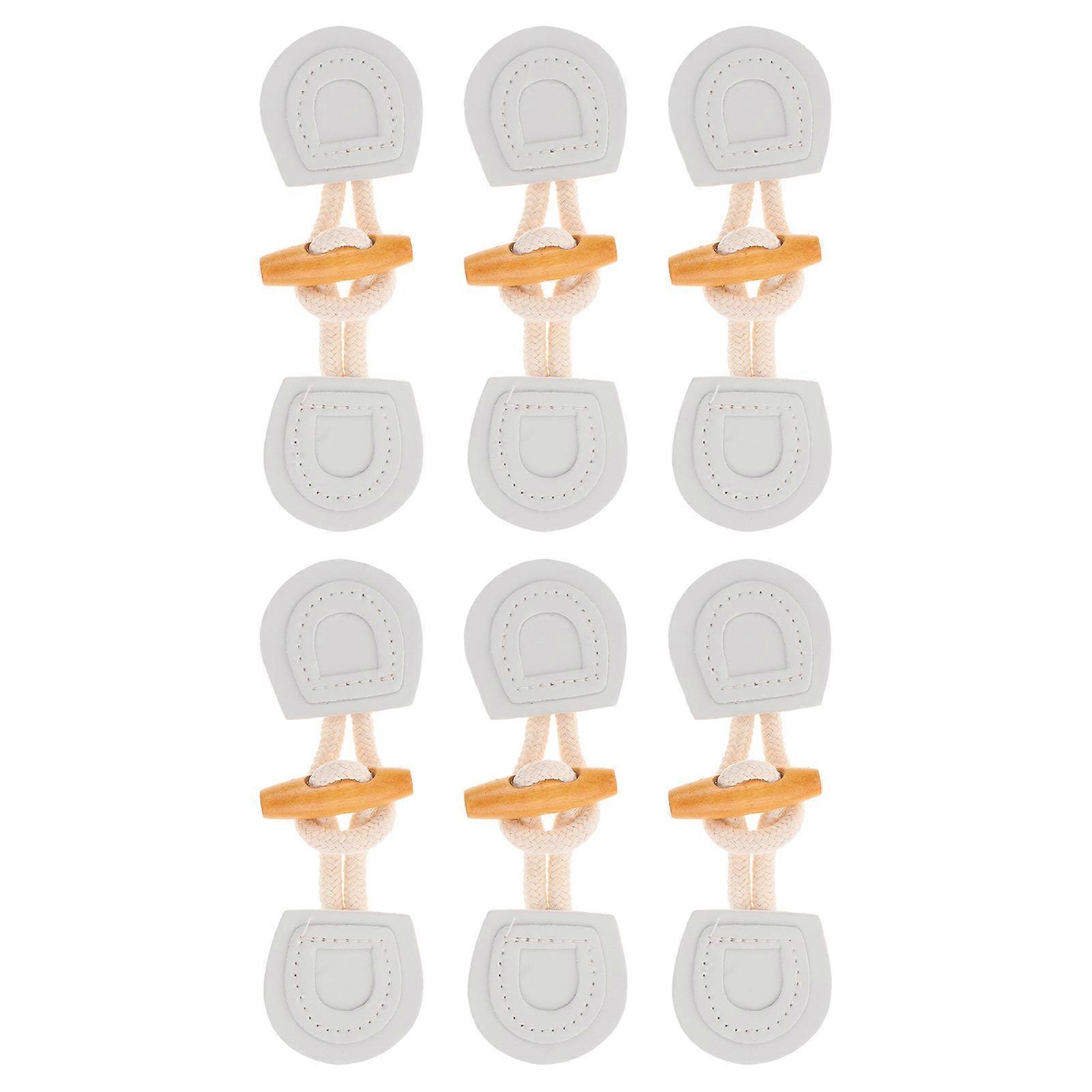 Toggle Clasps Clothing Coat Buckles for Decoration 12Pairs Durable