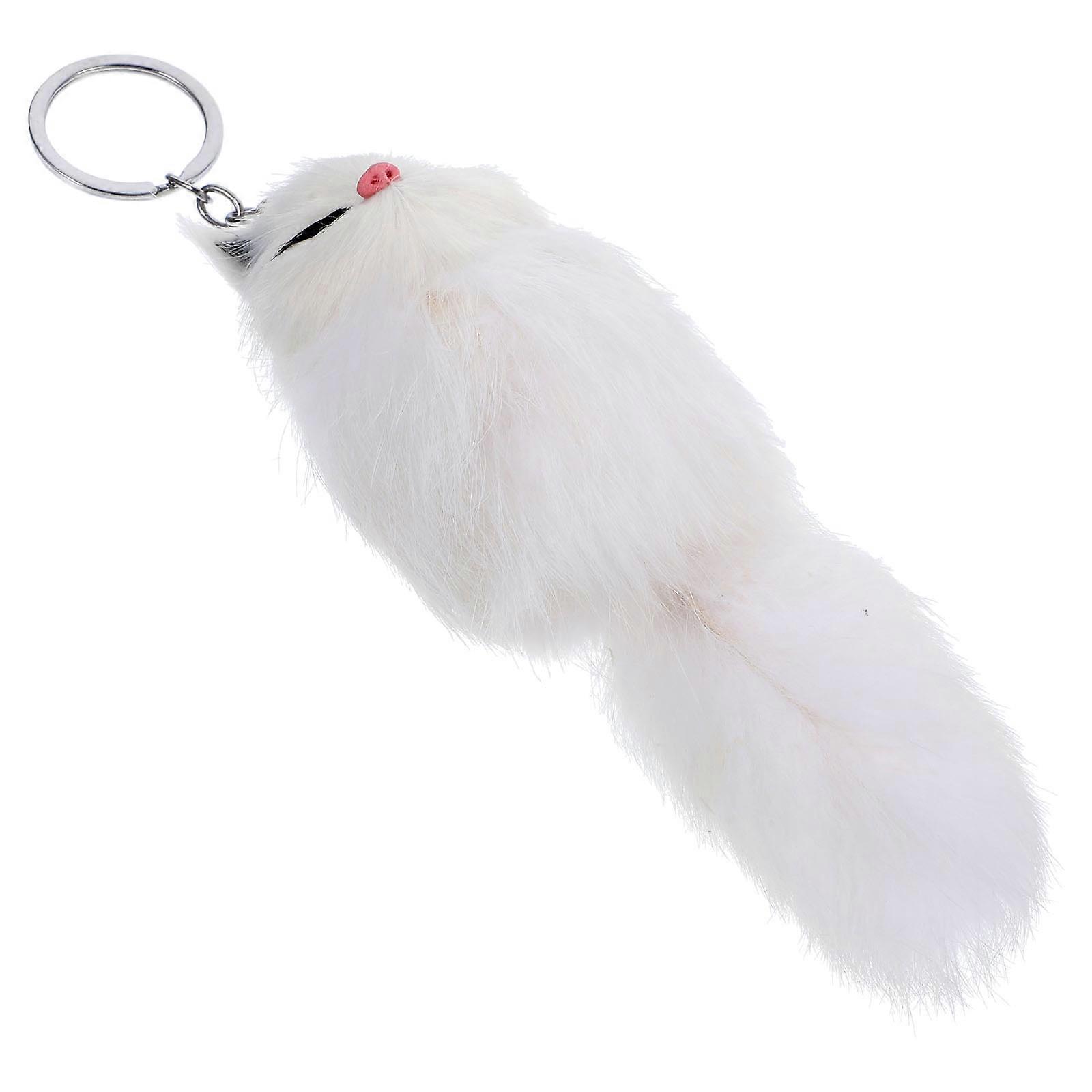 Keychain Plush Fox Key Chain for Decor 4Pcs Wear-Resistant Bag Pendant