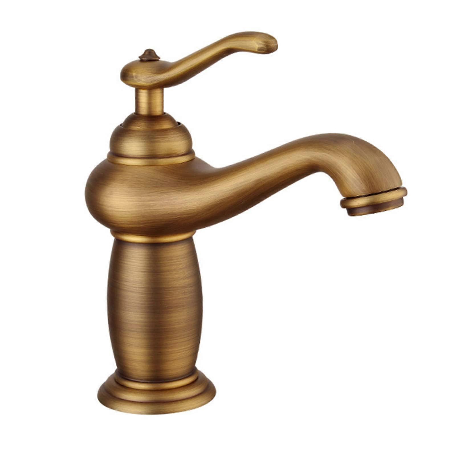 Mixer Bathroom Sink Vintage Single Lever Hot And Cold Single Hole Faucet Antique Commemoration Day Edition