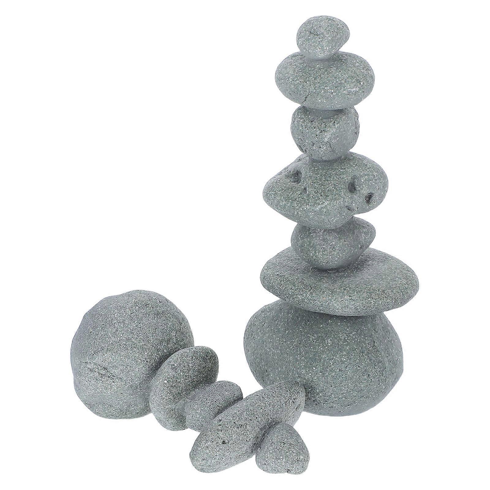 Sand Table Ornament Rockery for Decoration 6Pcs Grey Bonsai Rockery Stones