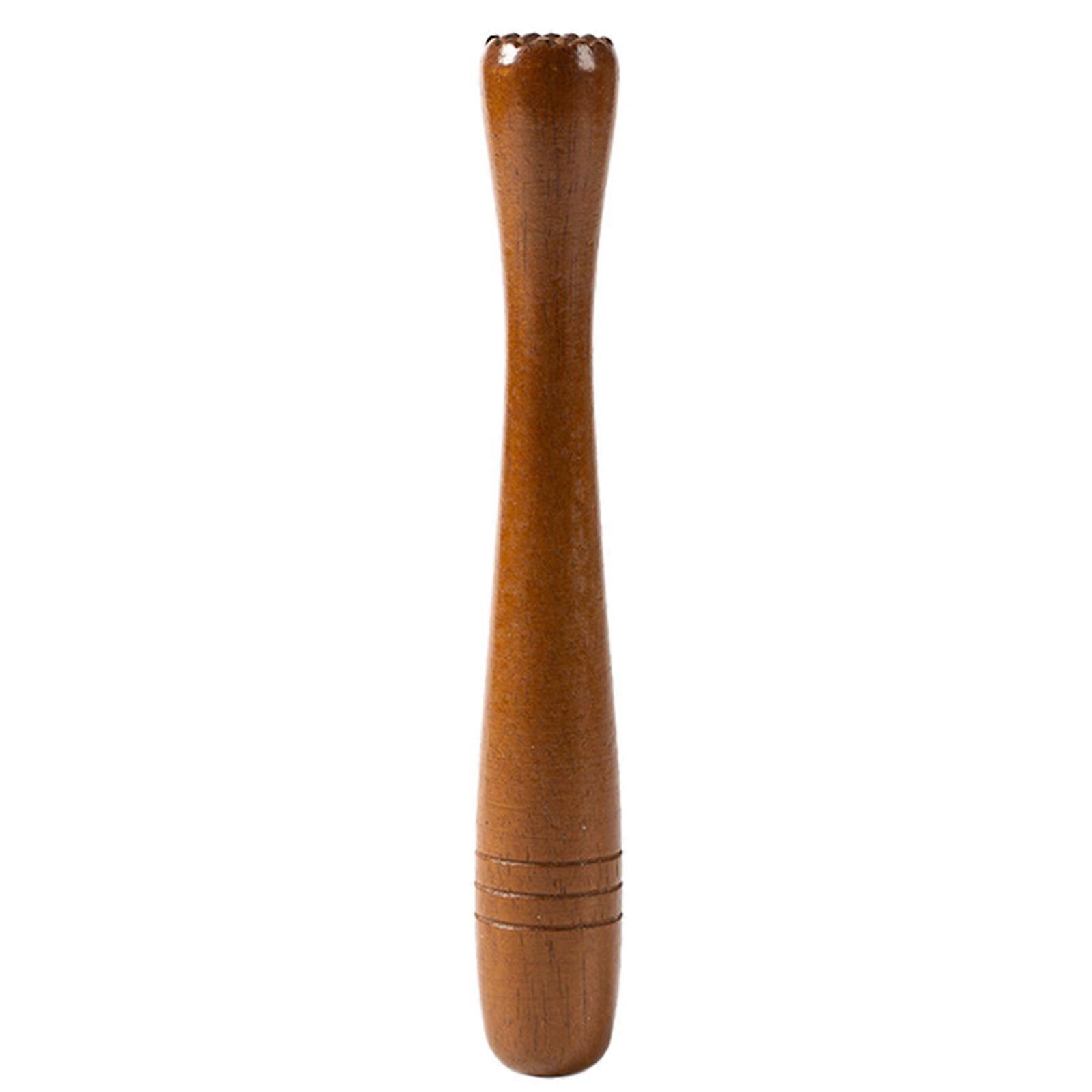 Wooden Ice Crusher 2Pcs Sturdy Kitchen Utensil Suitable For Cooking Enthusiasts Brown Ergonomic Shape For Pounding Juice