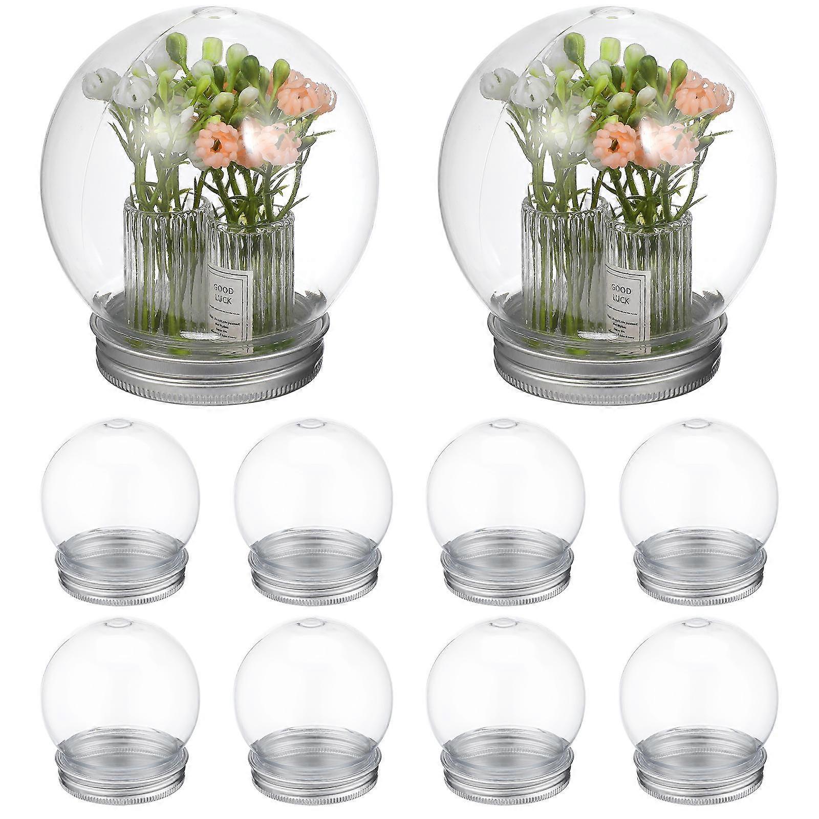 DIY Snow Globe Water Globes 150ml Round Empty Caps For Gift Packaging And Storage Holder 40Pcs