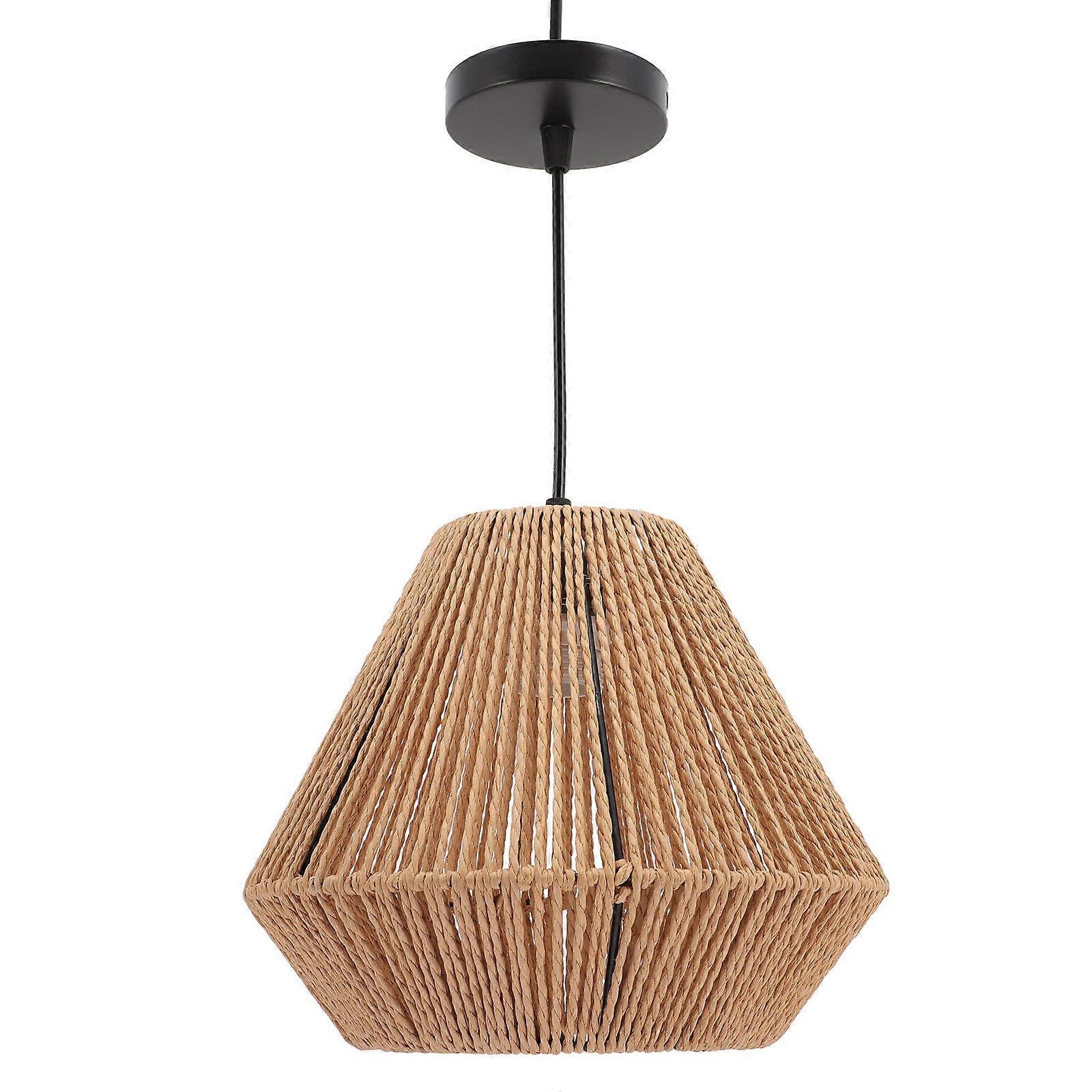 Rattan Light Fixture Ceiling Lamp for Decoration 2Pcs Pendant Lights