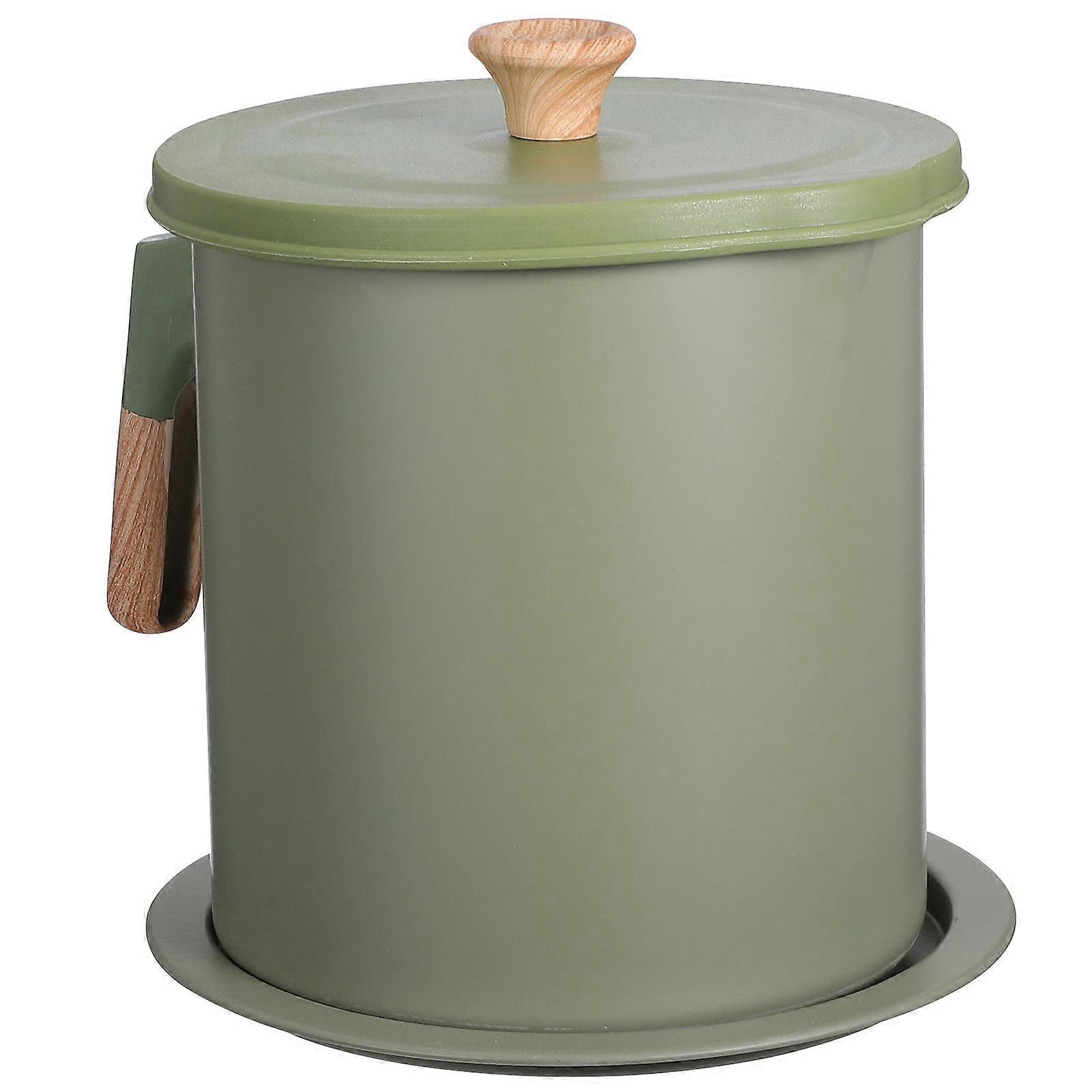 Bacon Oil Container Stainless Steel for Kitchen Use 2Pcs with Filtered Mesh