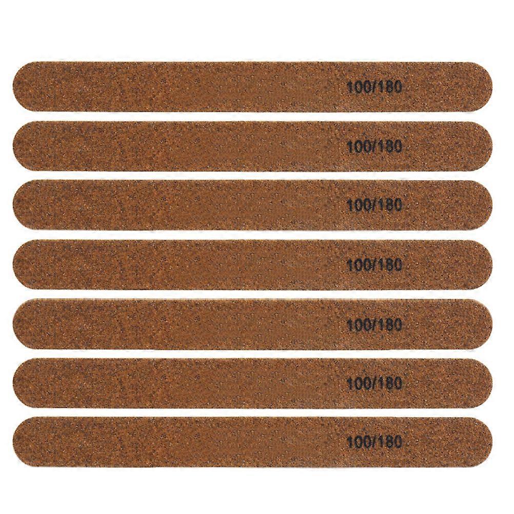 Manicure Files 50 Pcs Double-Side Nail Files Board For Home Use Nail Polish Removal Light Brown