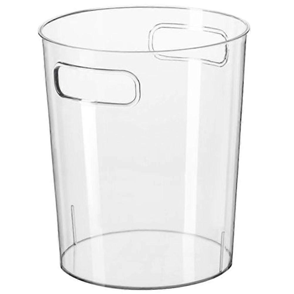 Transparent Home Trash Bin for Waste Storage 3Pcs Large Kitchen Container with Handle
