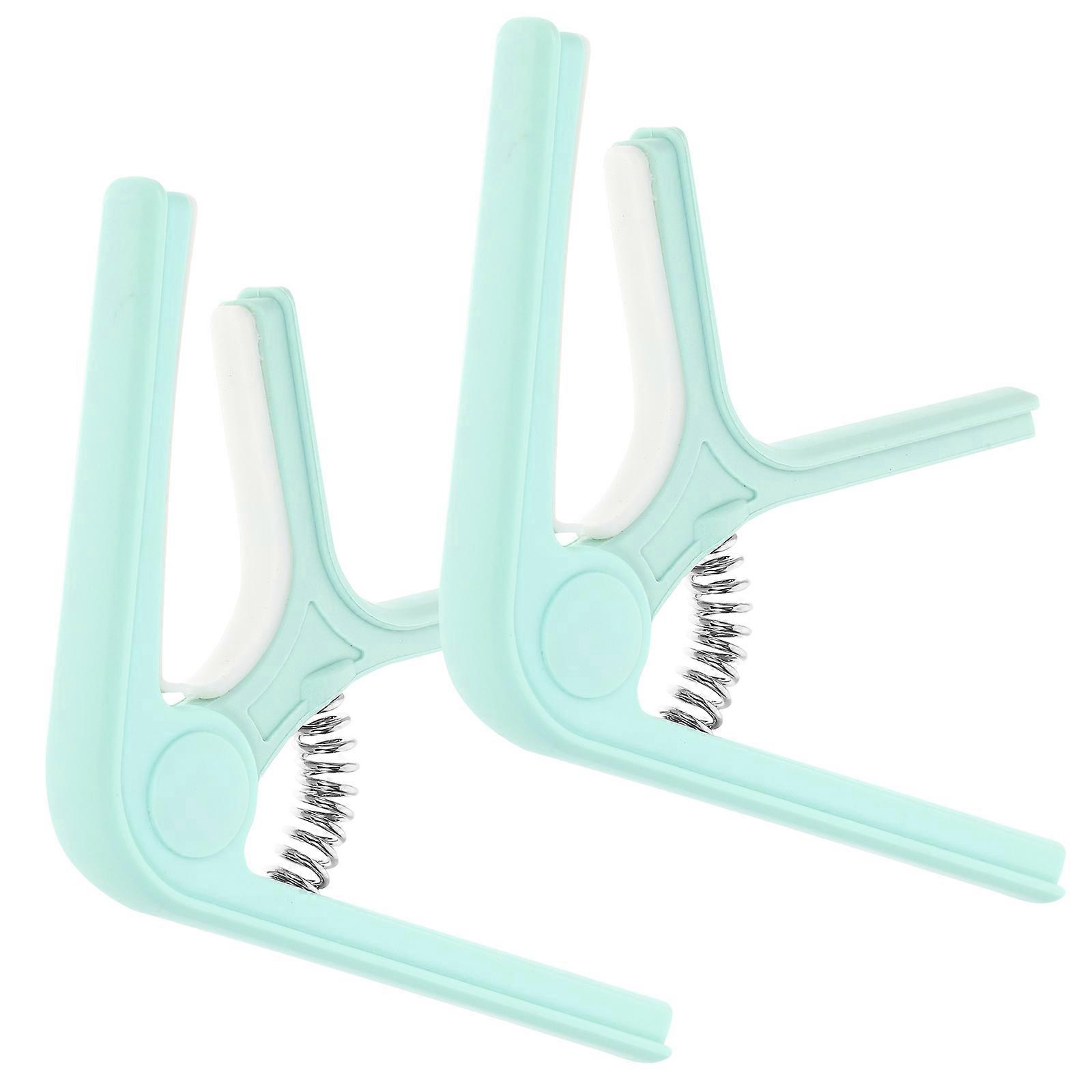 Guitar Clip 2Pcs Replacement Capos For Music Practice And Performance Compact Green Tuning Accessories